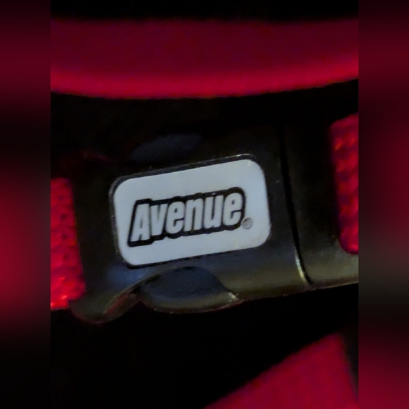 Harness and leash lot, 2 red adjustable quick harnesses, leash, Velcro vest Sz S - Picture 3 of 12